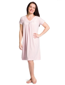 Fishers Finery Women's Tranquil Dreams Short Sleeve Nightgown