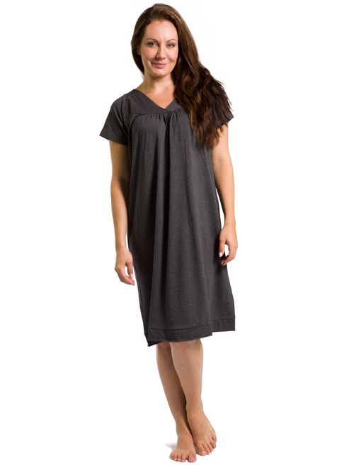 Fishers Finery Women's Tranquil Dreams Short Sleeve Nightgown