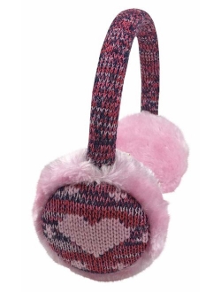 N'Ice Caps Girls Soft Plush Padded Knitted Design Adjustable Winter Earmuffs