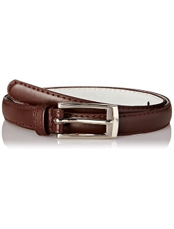 Solid Color Leather Adjustable Skinny Belt