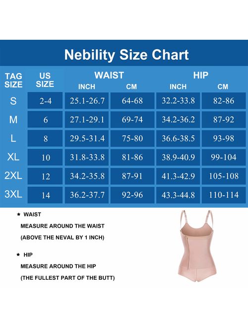 Buy Nebility Women Latex Waist Trainer Bodysuit Slim Full Body Zipper ...