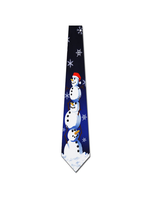 Christmas Ties Snowman NeckTie Mens tie