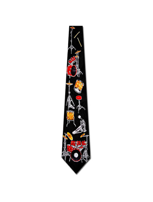 Drum Kit Breakdown Necktie Mens Tie by Tieguys