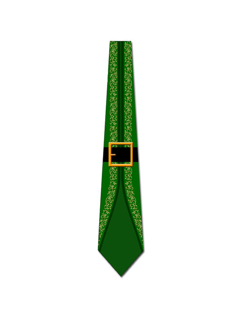 Elf's Suit - Green Necktie Mens Tie by Three Rooker