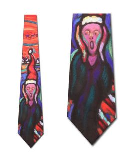 Scream Christmas Necktie Mens Tie by Ralph Marlin