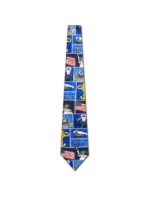 US Navy squares (Navy) Necktie Mens Tie