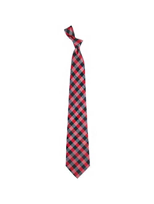 Arkansas Razorbacks Woven Checkered Tie - Cardinal/Black - No Size