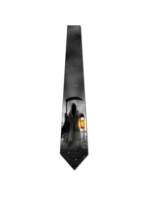 Halloween Ties Grim Reaper Mens Neckties by Three Rooker