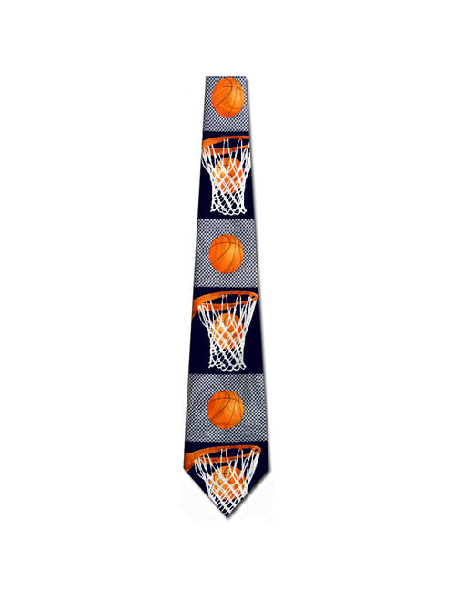 Basketball Big Nets(Navy) Necktie Mens Tie