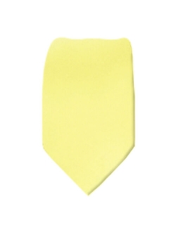 Men's Solid Color XL Extra Long Big and Tall Necktie Ties - Many Colors Available