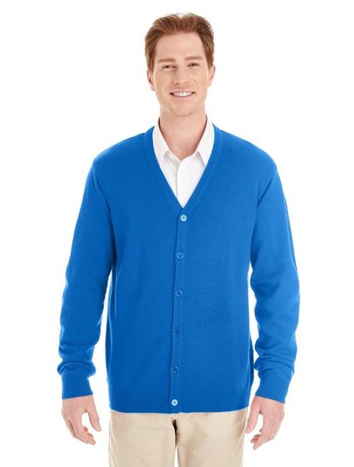 Mens Pilbloc V Neck Button Cardigan Sweater