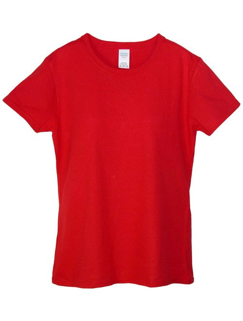 Gildan Women Cotton Crew Neck T Shirt