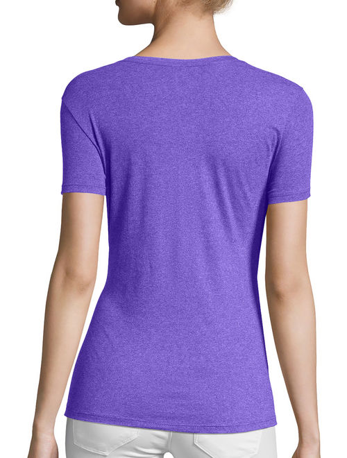 Hanes Women's X-Temp with Fresh IQ Short Sleeve V-neck