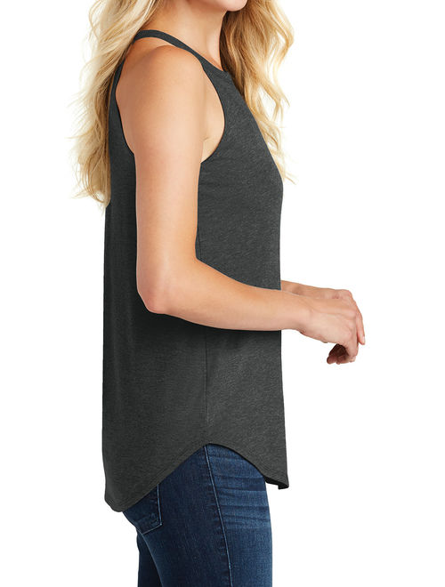 Mafoose Ladies Perfect Tri Rocker Tank Black Frost X-Small