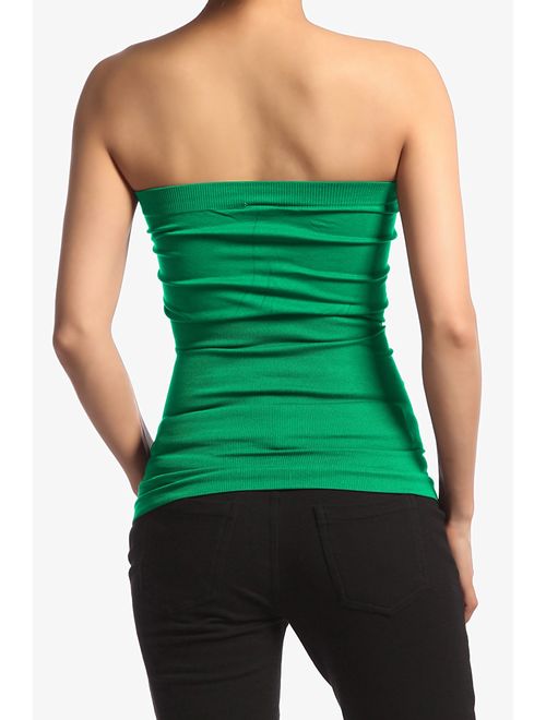 TheLovely Seamless Strapless Bandeau Tube Top Shaping Ribbed Waist Tank