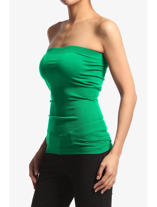 TheLovely Seamless Strapless Bandeau Tube Top Shaping Ribbed Waist Tank