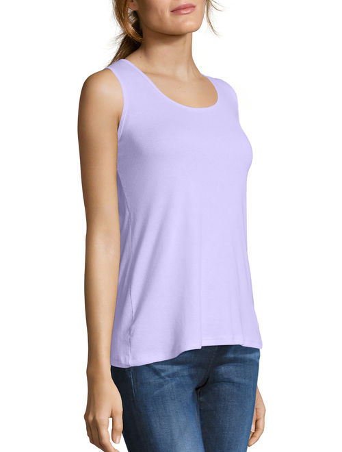 Hanes Women's Mini-Ribbed Cotton Tank Top