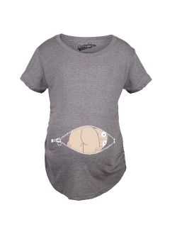 Maternity Baby Mooning Novelty Shirt Fun Cute Baby Bump Humor T shirts