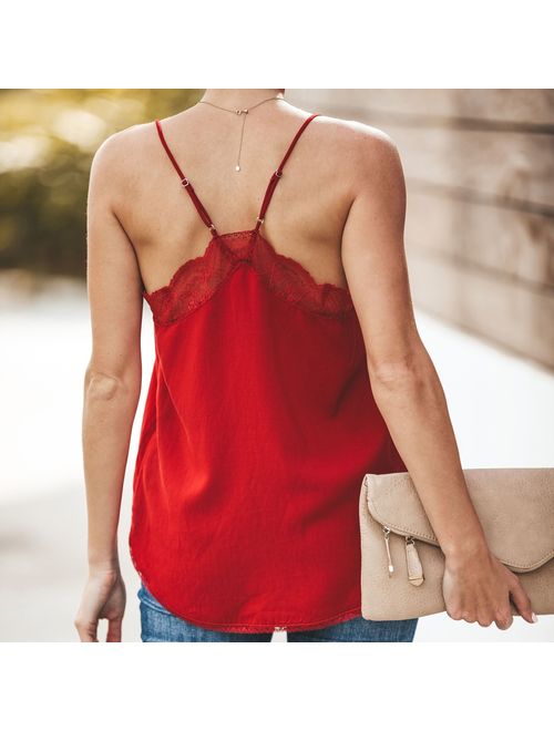 red strappy vest top