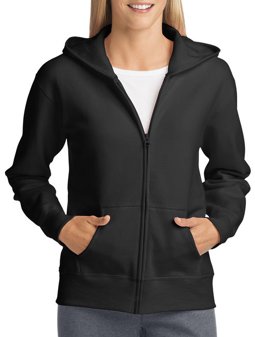 Hanes Athleisure ComfortSoft EcoSmart Women's Full-Zip Hoodie Sweatshirt