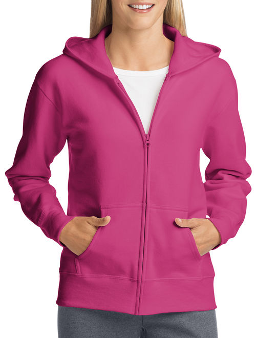 Hanes Athleisure ComfortSoft EcoSmart Women's Full-Zip Hoodie Sweatshirt