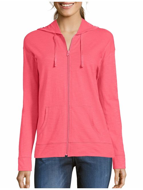 Hanes Women's Athleisure Slub Cotton Hoodie