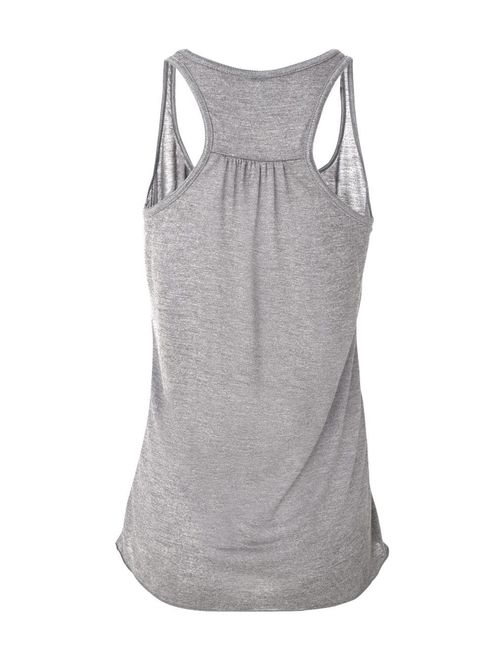 Bella-Canvas B8800 Womens Flowy Racerback Tank, Athletic Heather - Extra Large