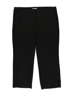 Womens Capri Dress Trousers, Black, 16