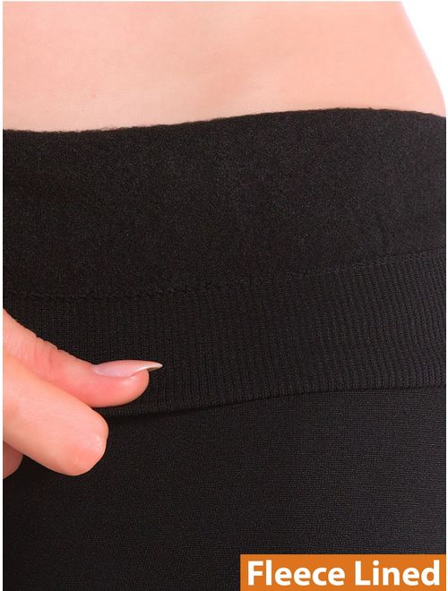 4-Pack Warm Fleece Lined Thick Brushed Full Length Leggings Thights