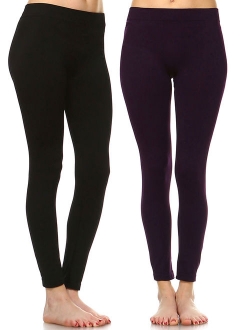 Women's Pack of 2 Solid Leggings