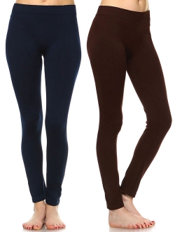 Women's Pack of 2 Solid Leggings