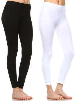 Women's Pack of 2 Solid Leggings