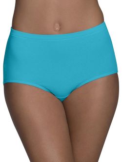 Fruit Of The Loom Women's Plus-Size 5 Pack Fit For Me Breathable Brief,  Assorted Color