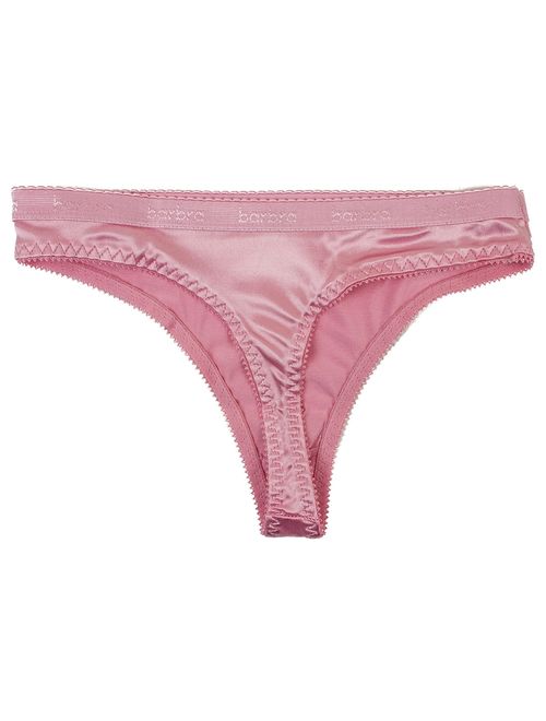 Buy Barbra 6 pack Women's Satin Sexy Thong Panties(S) online