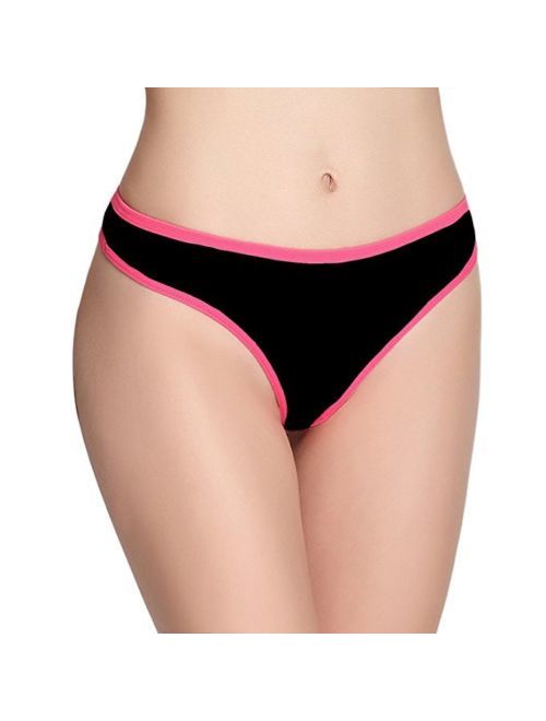 Emprella Women's Underwear Thong Panties - 5 Pack Colors and Patterns May Vary