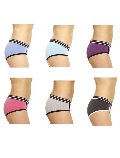 Just Intimates Cotton Panties / Bikini Underwear (Pack of 6)