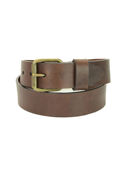 Montauk Leather Club mens casual leather belt assembled in Long Island, NY