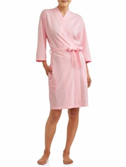 Lissome Women's and Women's Plus Waffle Wrap Robe