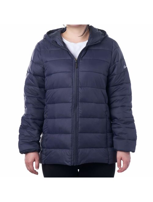 Alpine Swiss AlpineSwiss Womens Hooded Down Alternative Puffer Jacket Warm Light Bubble Coat