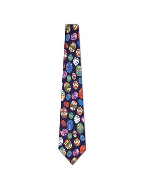 Easter Egg Allover (Navy) Necktie Mens Tie