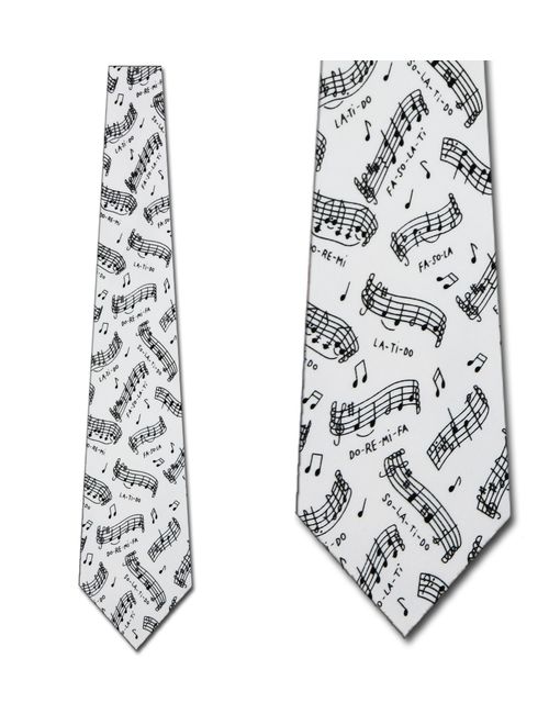 Do Re Mi Musical Notes Necktie Mens Tie