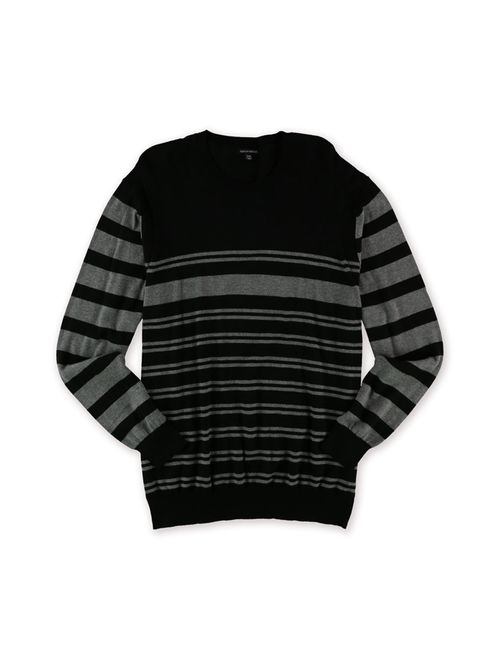 Sons Of Intrigue Mens Horizontal Stripe Pullover Sweater