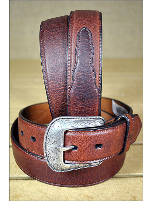 3D 32 x 1 1/2 INCH MEN'S WESTERN BASIC DARK BROWN LEATHER BELT REMOVABLE BUCKLE