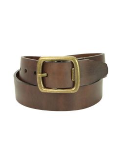 Montauk Leather Club mens casual leather belt assembled in Long Island, NY