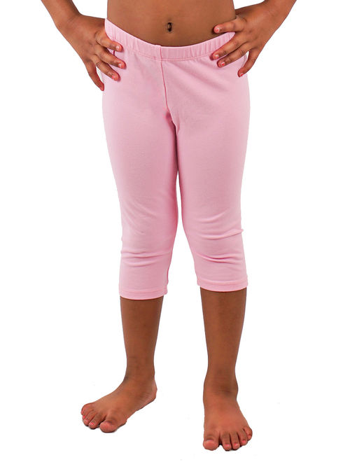 Vivian's Fashions Capri Leggings - Girls, Cotton