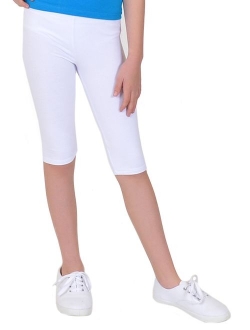 Girl's Capri Leggings - Small (6) / Beige