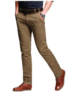 Match Men's Slim Tapered Stretchy Casual Pants