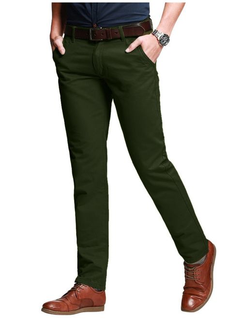 Match Men's Slim Tapered Stretchy Casual Pants