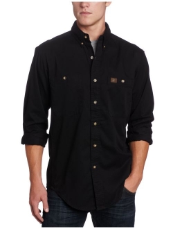 Riggs Workwear Men's Logger Twill Long Sleeve Workshirt