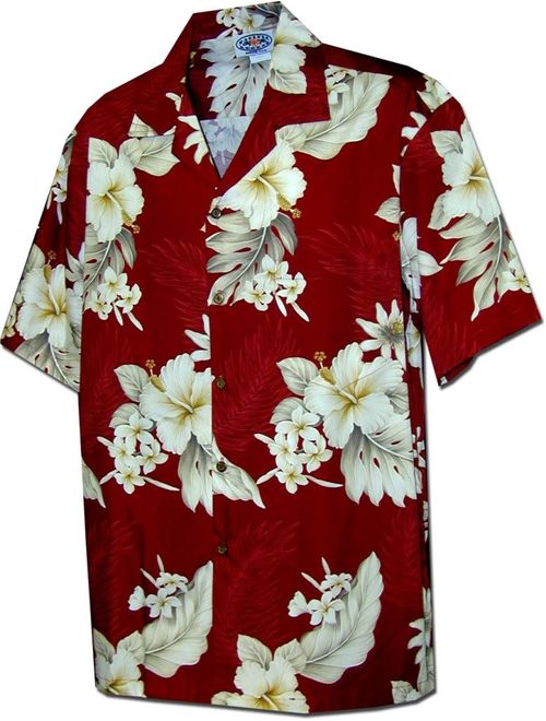 Pacific Legend Plumeria Hibiscus Hawaiian Shirts